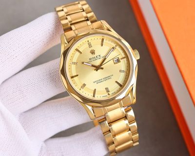Rolex Oyster Perpetual Replica with Gold Case Stainless Steel Imported Automatic Movement 41*10mm Watch